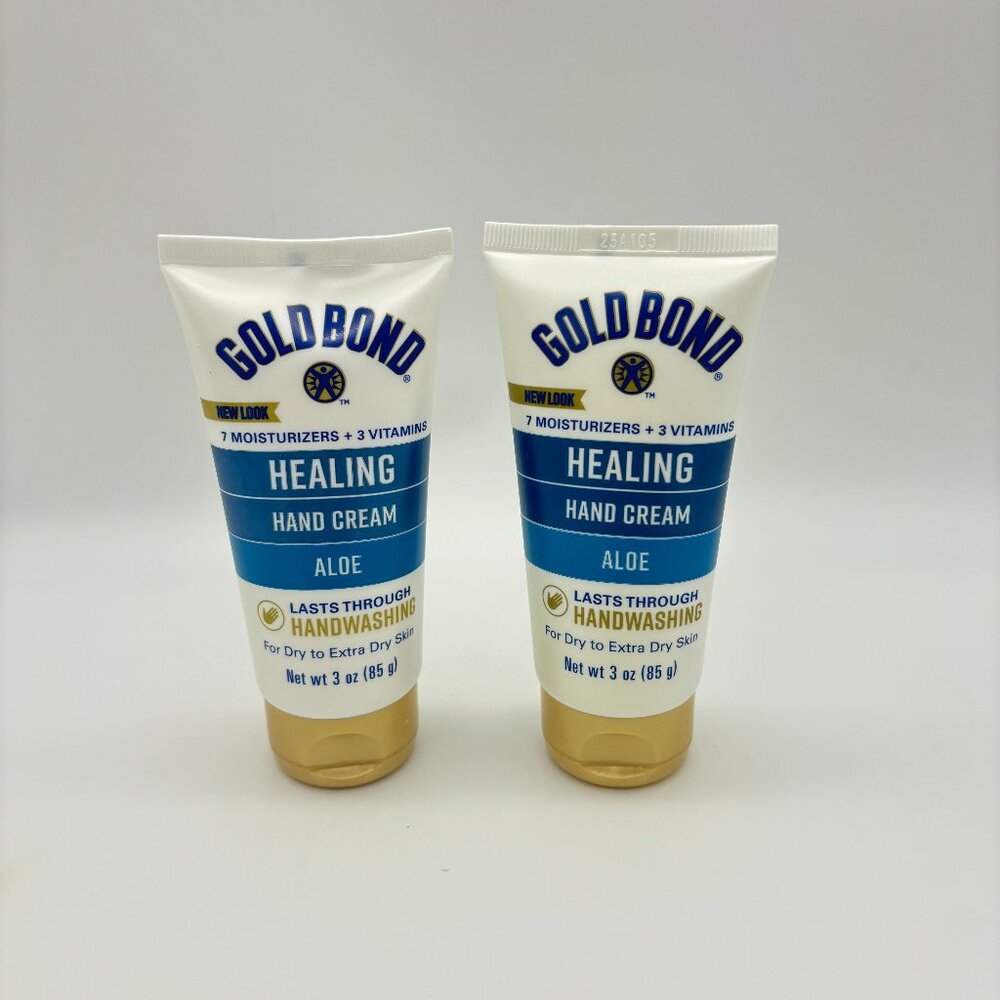Gold Bond Healing Hand Cream with Aloe, 3 oz (x2) Moisturizing for dry skin